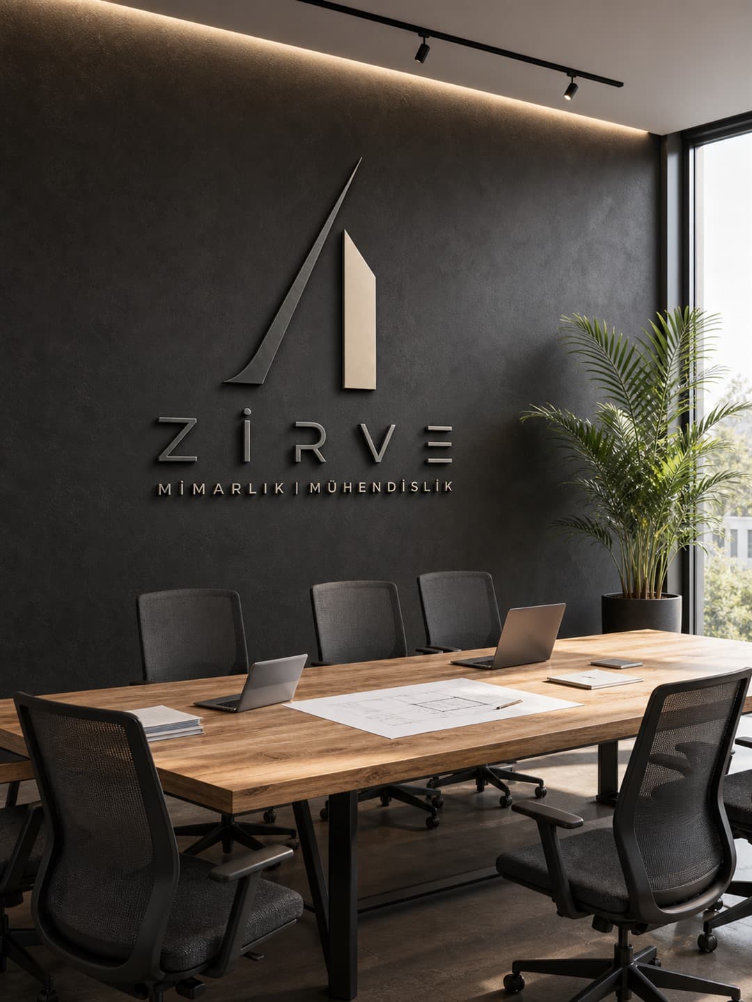 Zirve Mimarlık ve Mühendislik logo uygulaması